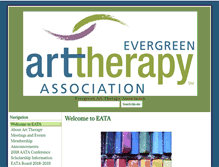Tablet Screenshot of evergreenarttherapy.org